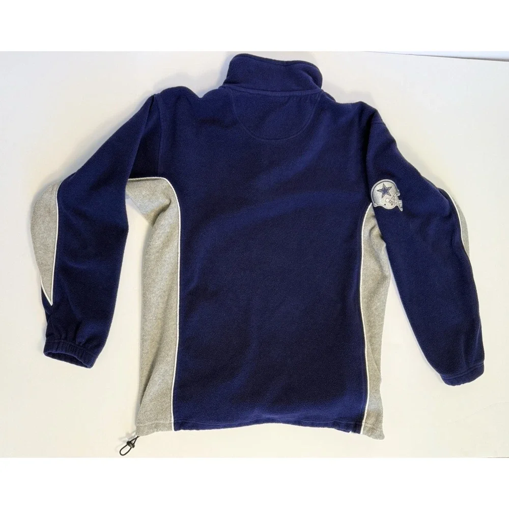 Vintage Dallas Cowboys 1/4‎ Zip Sweatshirt Blue Gray Men's L Pullover NFL